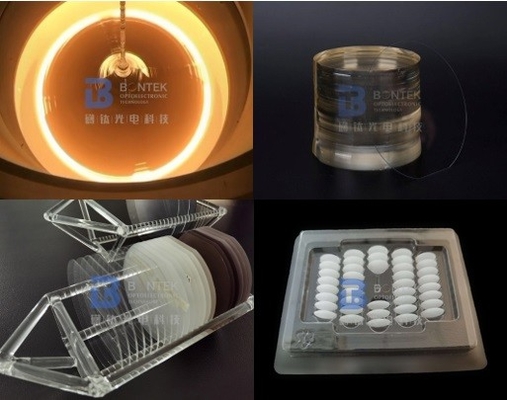 LiNbO3 Crystal Piezoelectric Wafer 3 นิ้ว 4 นิ้ว Surface Acoustic Wave