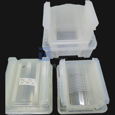 เส้นผ่านศูนย์กลาง 150 มม. เวเฟอร์แก้ว หนา 0.35 มม. ใน Fused Silica Borosilicate