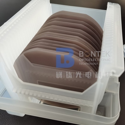 4 นิ้วสองด้านโปแลนด์ลิเธียม Niobate Wafer 128Y Cut สำหรับ SAW Filters transducers